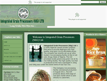 Tablet Screenshot of integratedgrainnigeria.com